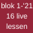 Blok 1 2021 - 16 studio lessen