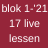 Blok 1 2021 - 17 studio lessen