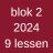 Blok 2 2024 - 9 lessen (lesdag maandag, donderdag, vrijdag)