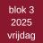 Blok 3 2025 - 14 lessen (vrij)