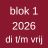 Blok 1 2026 - 15 yogalessenlessen (di, woe, do, vrij)